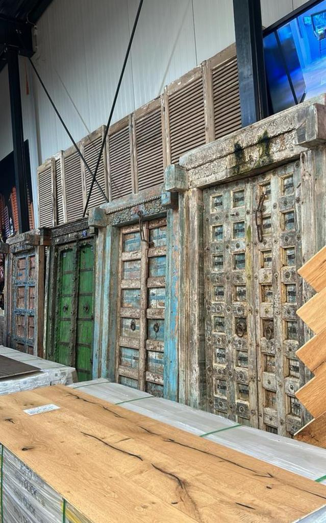 Unieke oude deuren en poorten franse shutters dubbele deuren, Ophalen of Verzenden