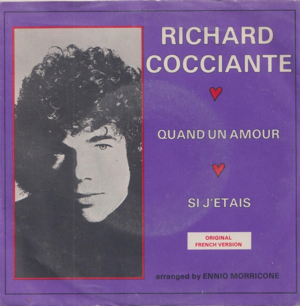Richard Cocciante – Quand un amour / Si j’etais - Single, Enlèvement ou Envoi, Utilisé, Pop