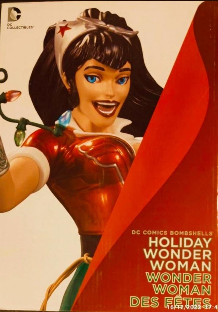 Collector: Figurine de DC COMICS de Wonder Woman des Fêtes., Collections, Personnages de BD, Neuf, Enlèvement ou Envoi