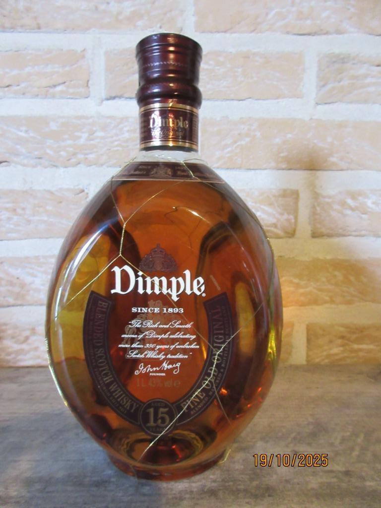 Dimple 15 jaar blended Scotch Whisky 1 liter, Overige gebieden, Overige typen, Nieuw, Ophalen of Verzenden