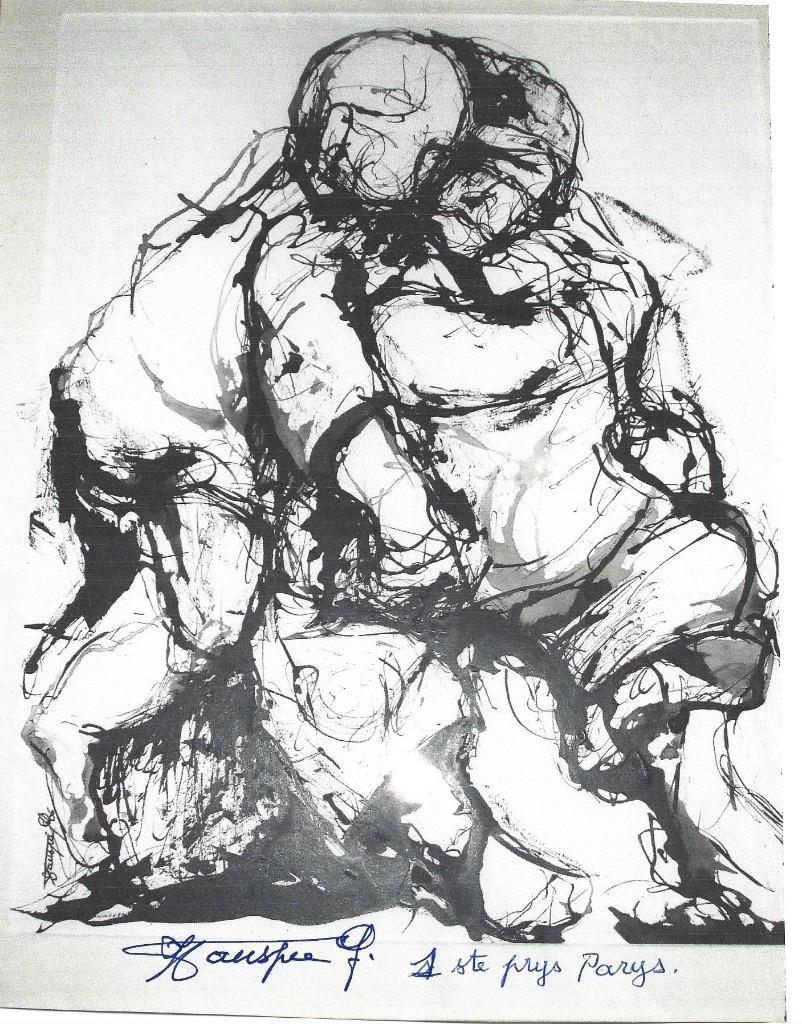 Tekening van H;G van Poperinge, Ophalen