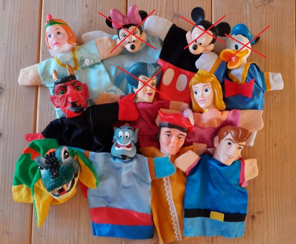 7 marionnettes à main, spectacles de marionnettes, Enfants & Bébés, Jouets | Poupées, Utilisé, Enlèvement ou Envoi