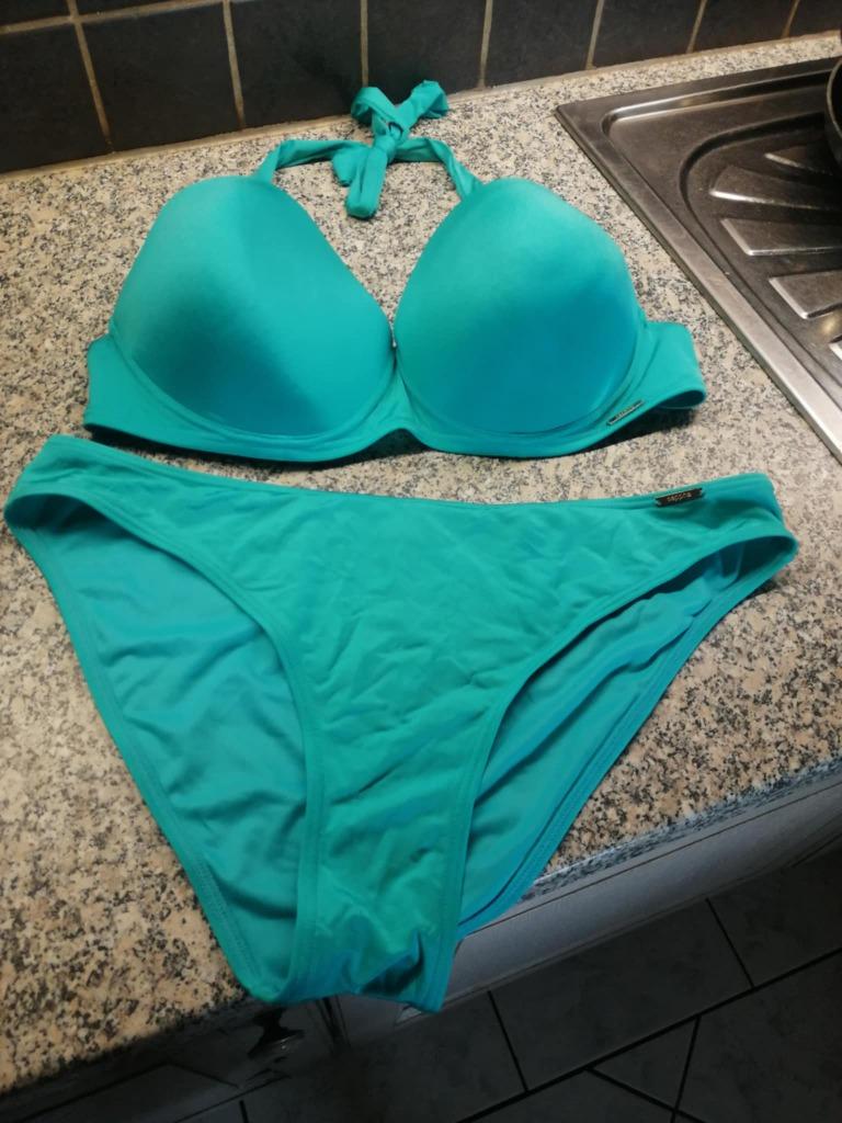 Bikini groen merk sapph – maat eu 85d / fr 100d – broekje ma, Ophalen of Verzenden, Sapph, Bikini, Gedragen