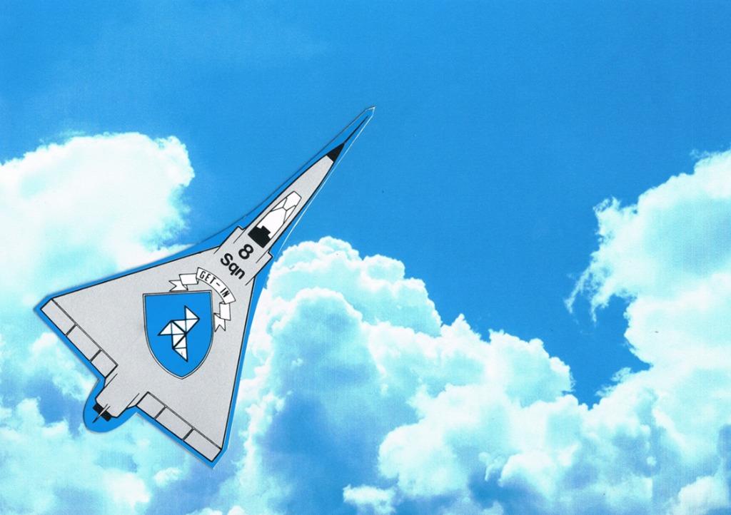 Belgian Mirage magneetsticker ( MZ23 ), Ophalen of Verzenden, Luchtmacht, Embleem of Badge