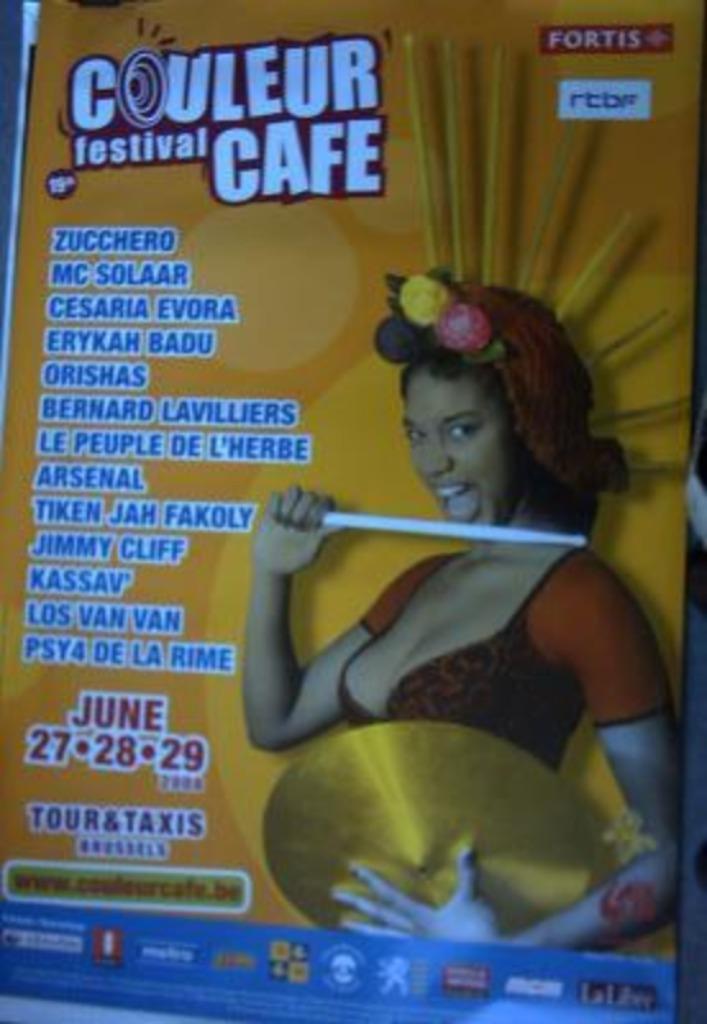 Affiche/affiche - 19e festival Couleur Café 2008, Envoi, Neuf, Musique