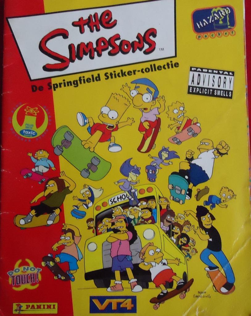 PANINI STICKER ALBUM THE SIMPSONS Springfield volledig, Ophalen of Verzenden, Zo goed als nieuw, Sticker
