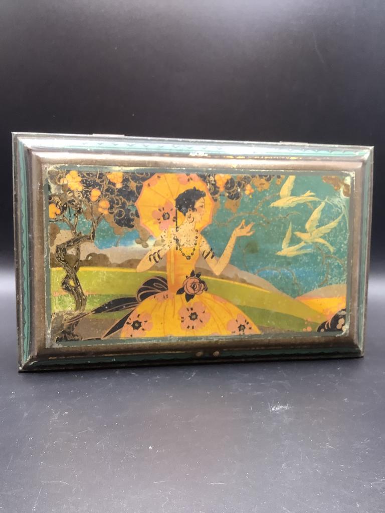 Ancienne boite art déco, Enlèvement ou Envoi