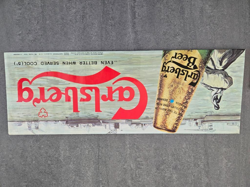 Karton reclame carlsberg, Verzamelen, Ophalen of Verzenden