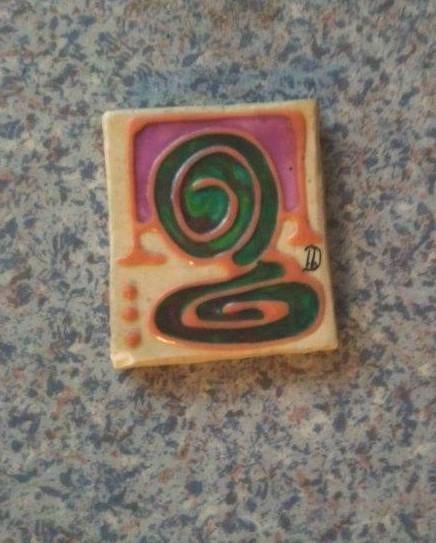 Zeldzaam om te zien.Vintage klein keramisch deco Valauris ge