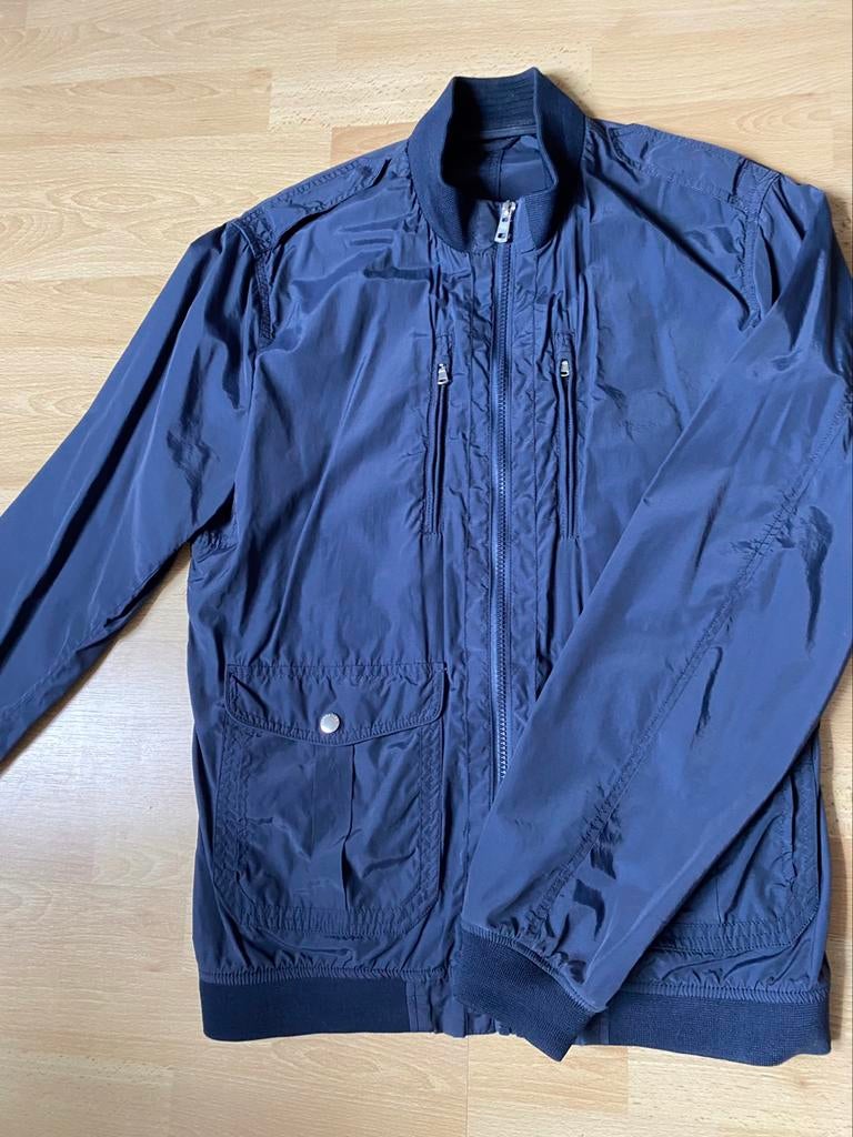 Blauwe regenjas, Verzenden, Zo goed als nieuw, Maat 52/54 (L), Blauw