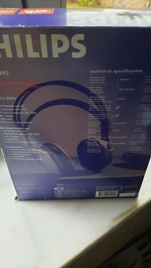 Philips Cordless Stereo Headphone, Ophalen, Nieuw, Philips, Draadloos
