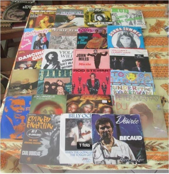 54 singles vinyles avec pop et rock des années 70-80, Enlèvement ou Envoi, Comme neuf, Pop, Single