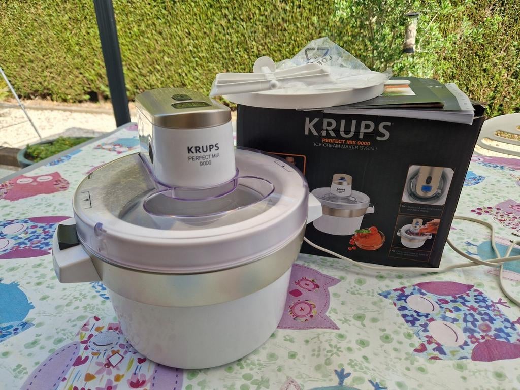 Krups GVS2 Perfect Mix 9000 ijsmachine, Elektronische apparatuur, Ophalen of Verzenden, Zo goed als nieuw