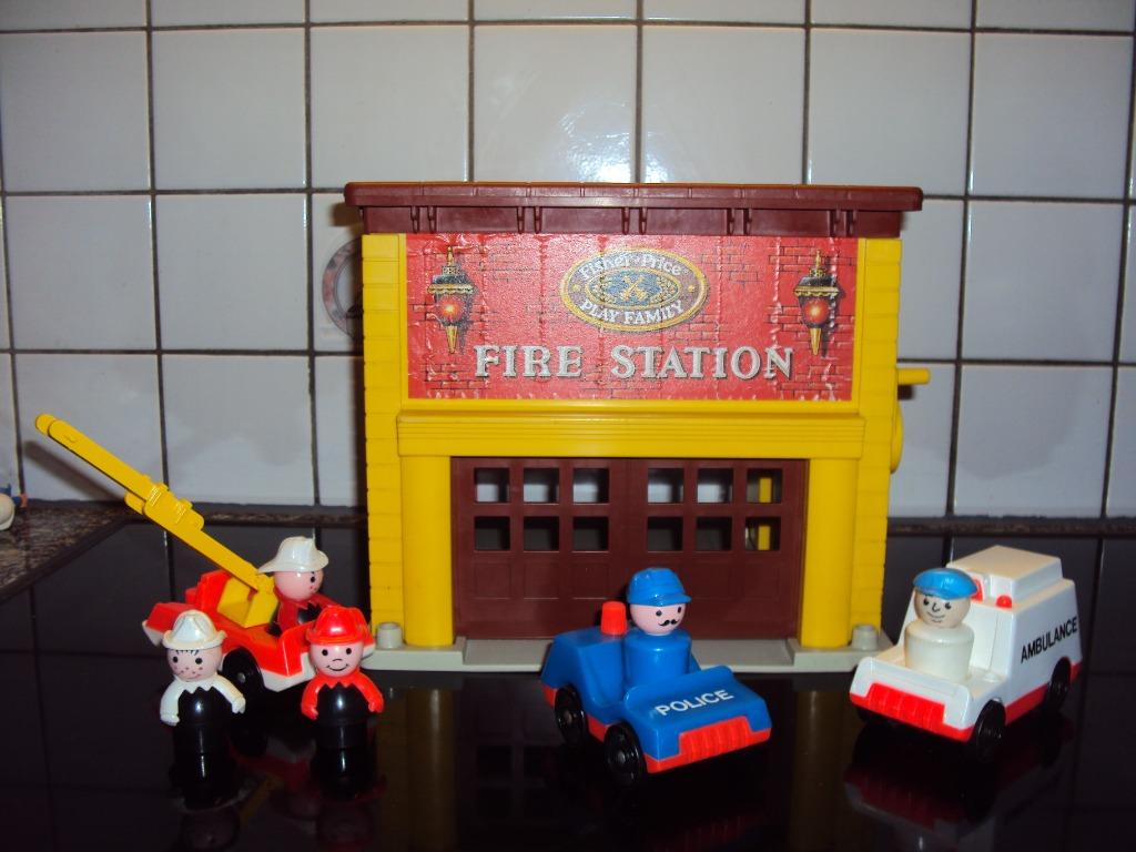 Fisher-Price 1980 - Little People - Fire Station (Ref 928), Enlèvement ou Envoi, Utilisé