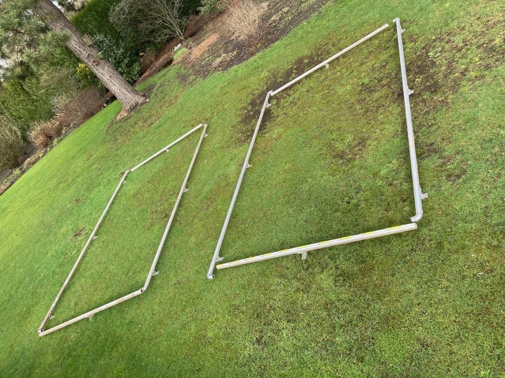 spandoekframe, muurframe 200 cm x 360 cm, Verzamelen, Ophalen, Gebruikt, Reclamebord