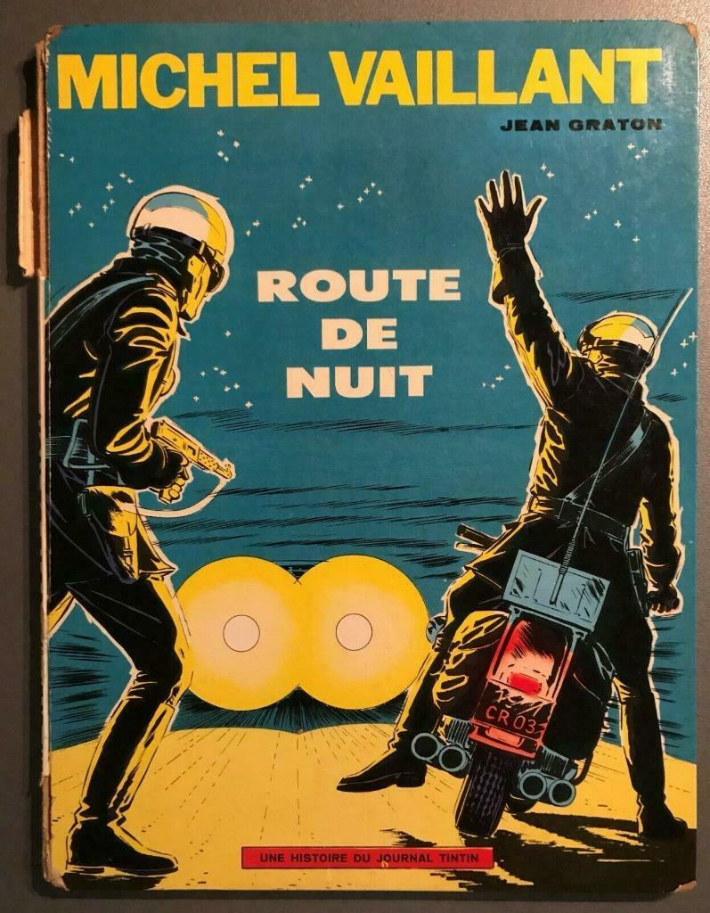 B.D. "Michel Vaillant N°4 : Route de nuit" 1962, Une BD, Enlèvement ou Envoi, Utilisé, Jean Graton
