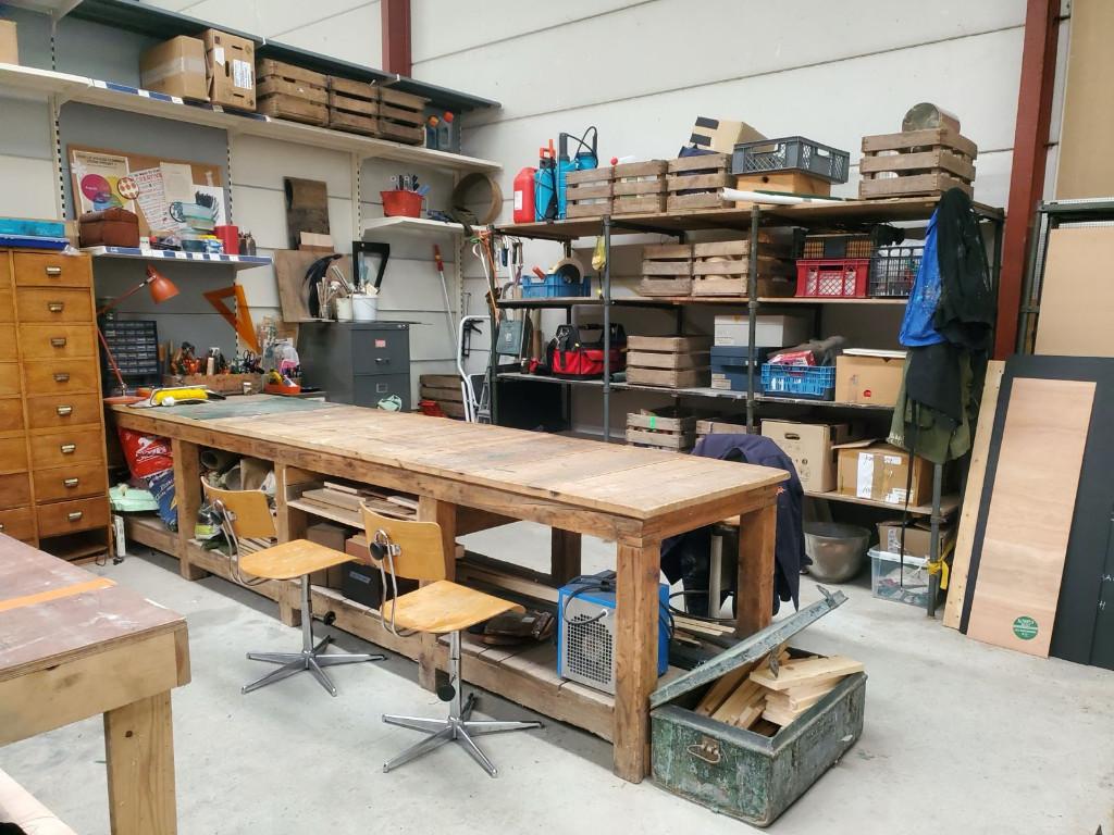 Etabli en bois massif, Enlèvement, Utilisé, 170 cm ou plus