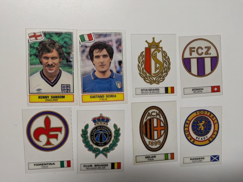 PANINI GOAL 1983 PLASTIC PLAATJES ZELDZAME PRENTEN 8X ZEER, Verzenden, Zo goed als nieuw