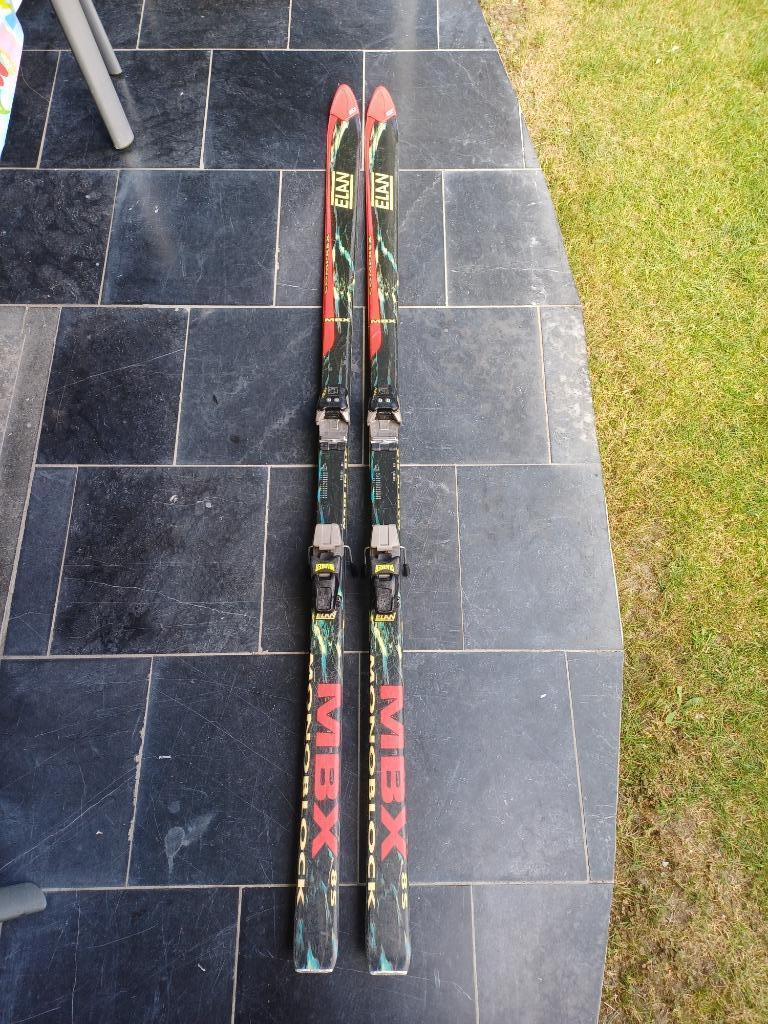 Ski alpin vintage 198 cm, Enlèvement, Utilisé, Ski, 180 cm ou plus