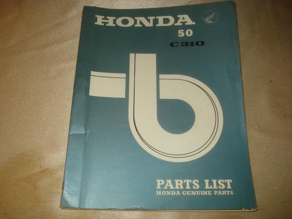HONDA 50 C310 Ancien Catalogue des Pièces, Motos, Enlèvement ou Envoi, Honda