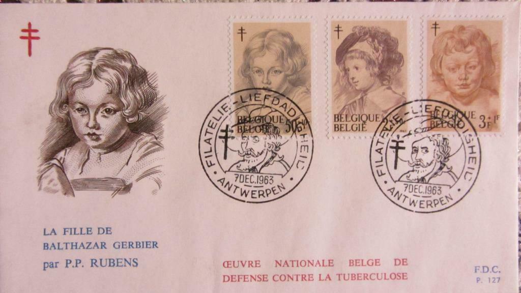 FIRST DAY COVER- SCHILDERIJEN- SCHILDERS- RUBENS-  BELGIË, Enlèvement ou Envoi, Affranchi, Autres thèmes