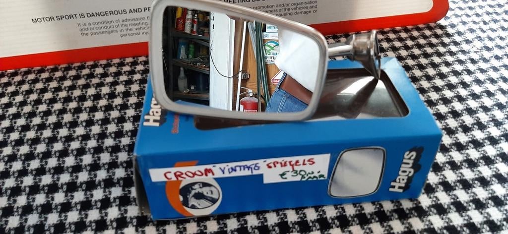 Vintage spiegels echte chroom  30 € paar, Ophalen of Verzenden, Nieuw