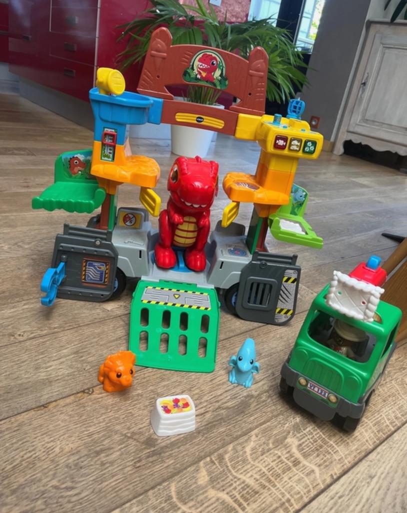 VTech 2-in-1 dinosaurusstation- 1 tot 5 jaar -FR, Kinderen en Baby's, Speelgoed | Vtech, Zo goed als nieuw, Ophalen of Verzenden