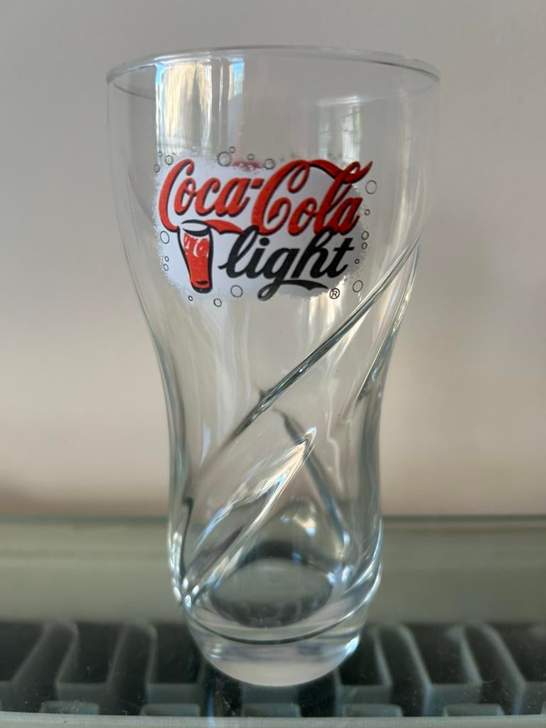 Glazen Coca Cola light, Verzamelen, Ophalen, Zo goed als nieuw
