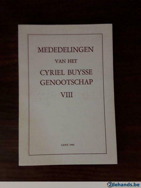 Mededelingen van het Cyriel Buysse Genootschap VIII, Ophalen of Verzenden, Nieuw, Overige typen