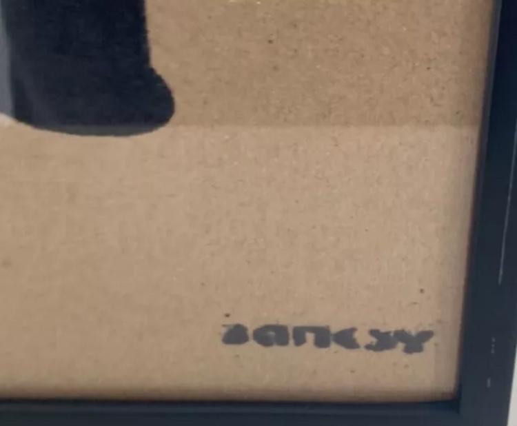 BANKSY : œuvre encadrée et limitée à 50 exemplaires, Enlèvement ou Envoi