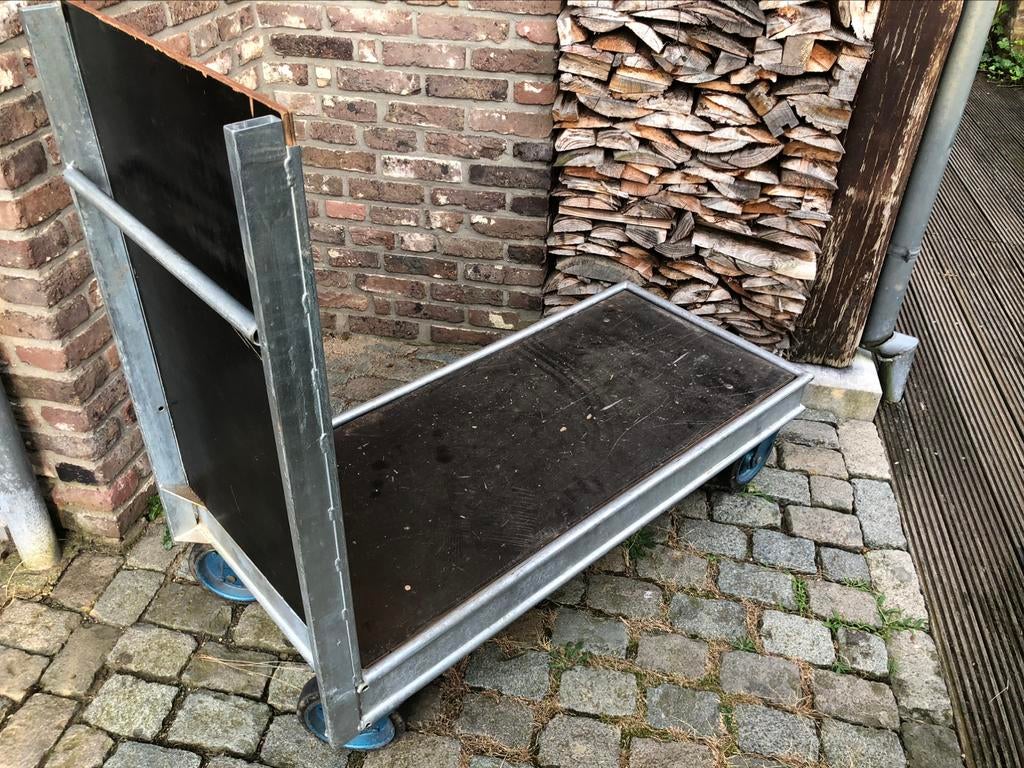 transportkar plateauwagen zwaarlastwagen platvormwagen 2 ton, 100 liter of meer, Ophalen, Gebruikt, Transportkar