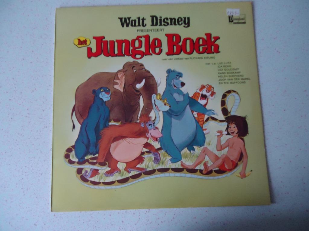 LP van "Walt Disney" Jungle Boek  in Prima staat !, Ophalen of Verzenden, Zo goed als nieuw, Verhaal of Sprookje