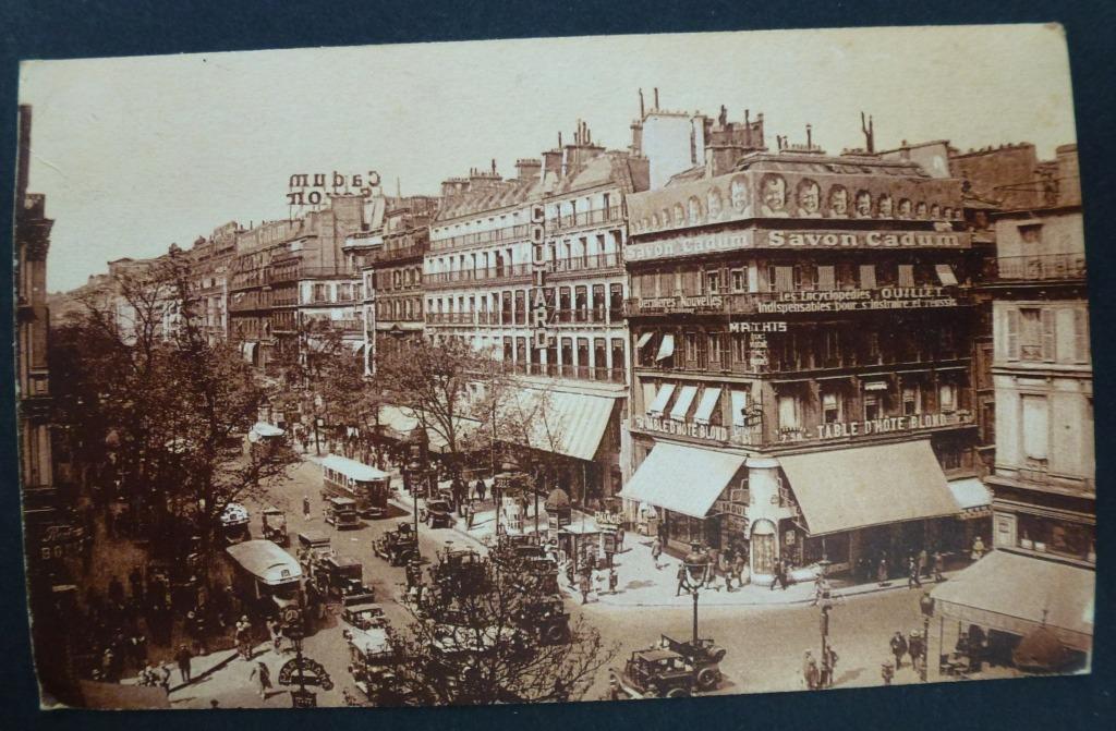 Parijs paris carrefour montmartre oude prentkaart beschreven, Verzamelen, Ophalen of Verzenden, Gelopen, Frankrijk