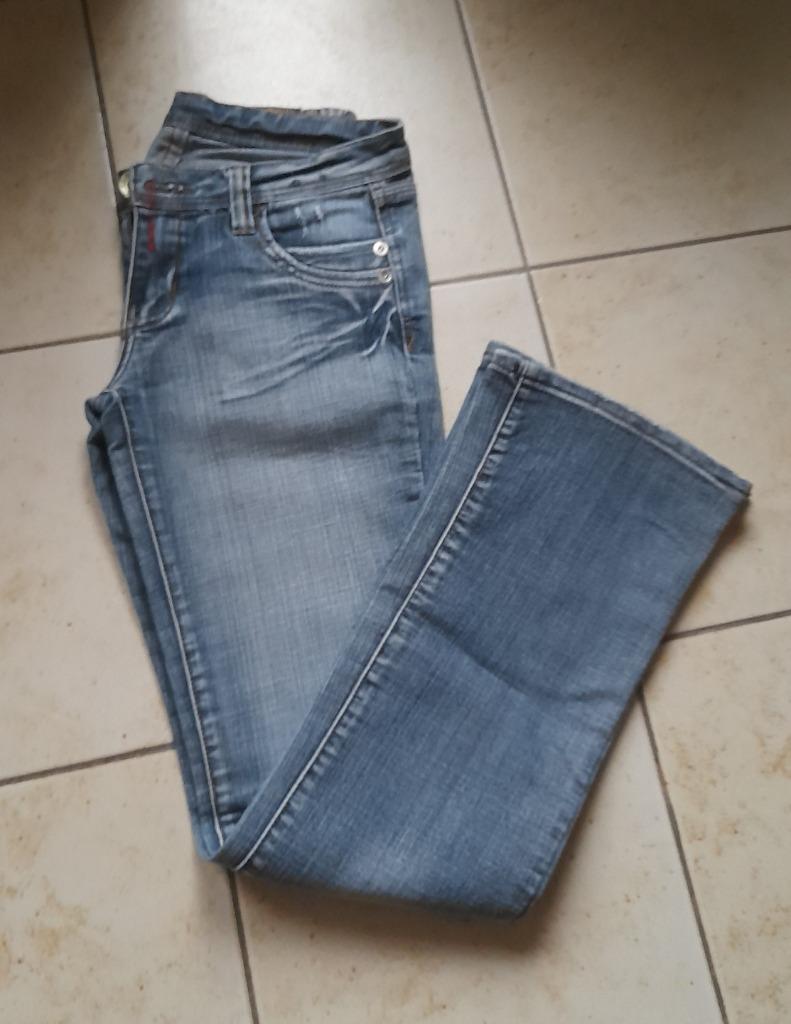 jeans broek mt 40, Ophalen of Verzenden, Gedragen, Maat 38/40 (M), Blauw