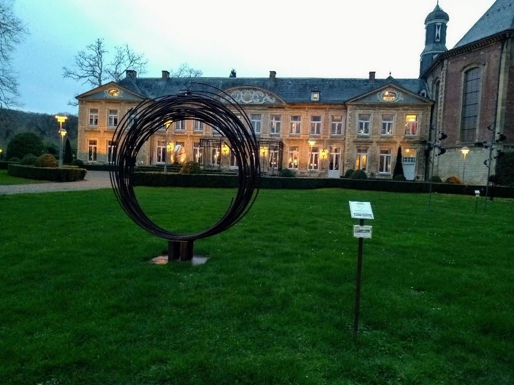 Stalen ijzeren tuinbeelden met een open karakter, Ophalen of Verzenden, Nieuw, Metaal, Abstract beeld