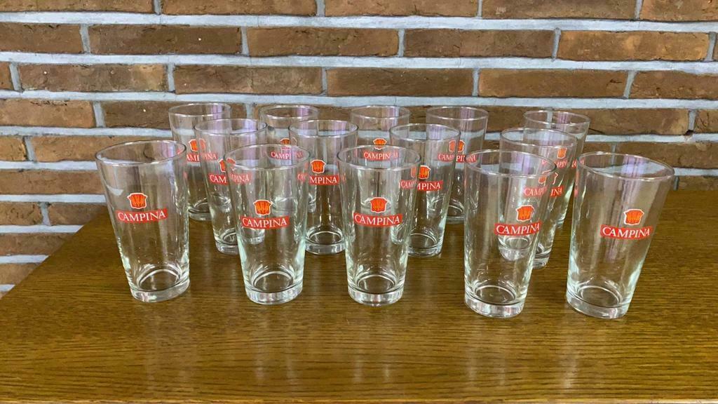 Campinapinten ( vintage. ), Verzamelen, Ophalen of Verzenden, Nieuw, Bierglas