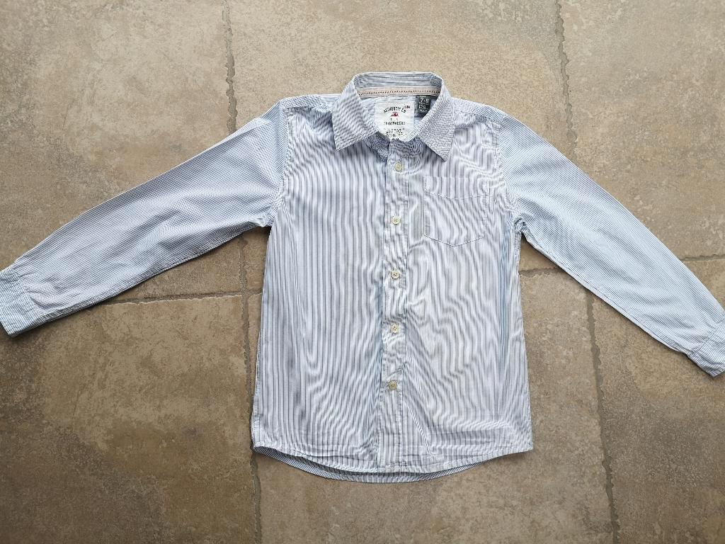 Merk Zara: stoer hemd mt 128 (zie foto's), Kinderen en Baby's, Kinderkleding | Maat 128, Overhemd of Blouse, Ophalen of Verzenden