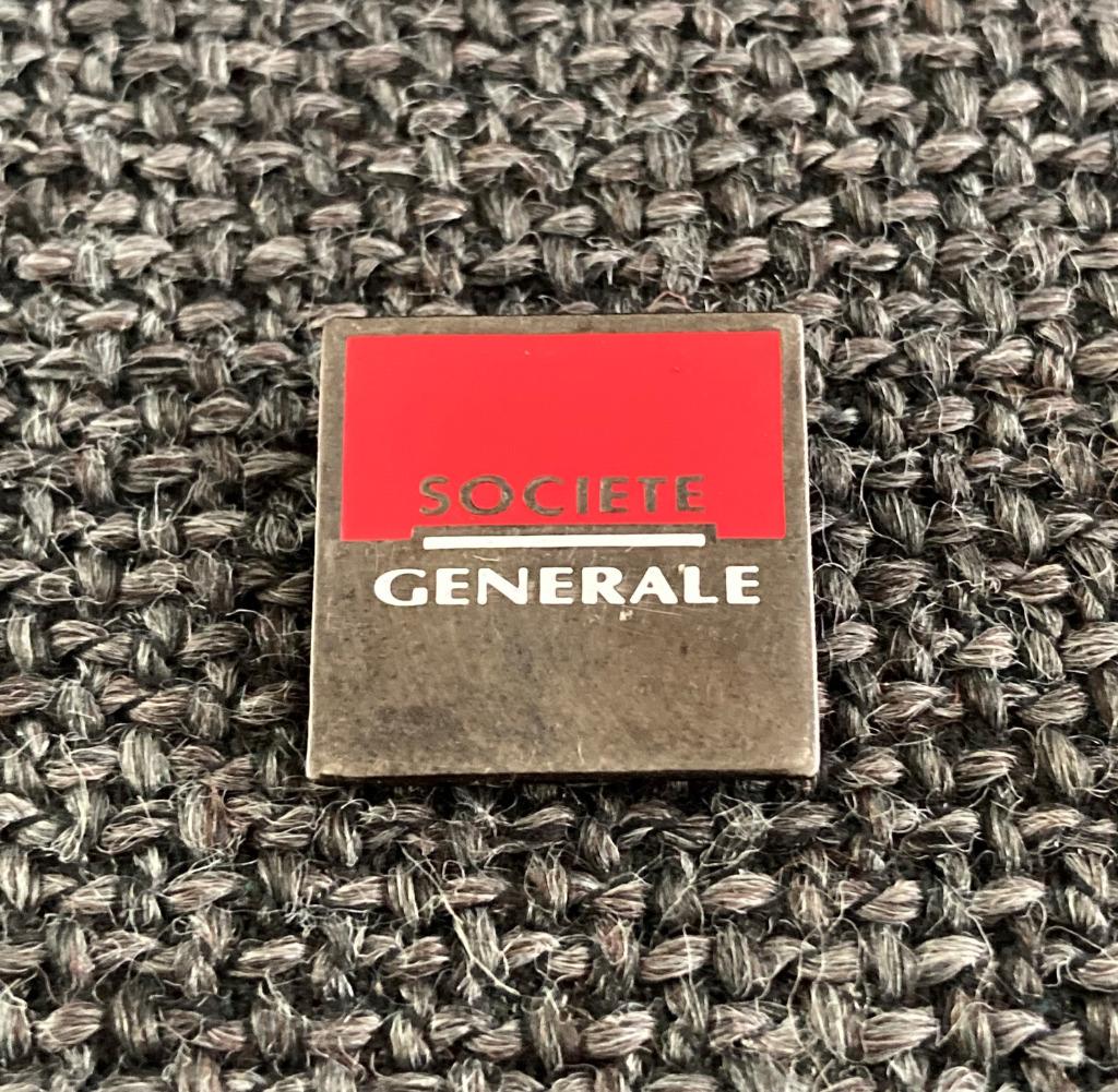 PIN - SOCIETE GENERALE - BANQUE - BANK, Verzamelen, Verzenden, Gebruikt, Overige onderwerpen, Speldje of Pin