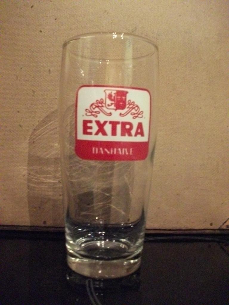 Ancien verre Extra Danhaive, Collections, Enlèvement ou Envoi, Comme neuf, Verre à bière