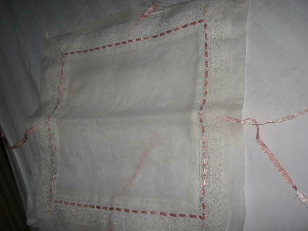 Witte tule hoezen voor kussen. 100% katoen witte tule, Ophalen of Verzenden, Nieuw, Wit, Vierkant
