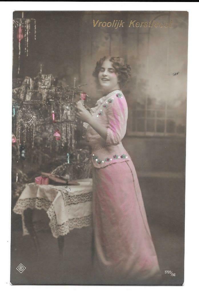 Vroolijk Kerstfeest 3795, Verzenden, Voor 1920, Gelopen, Feest(dag)