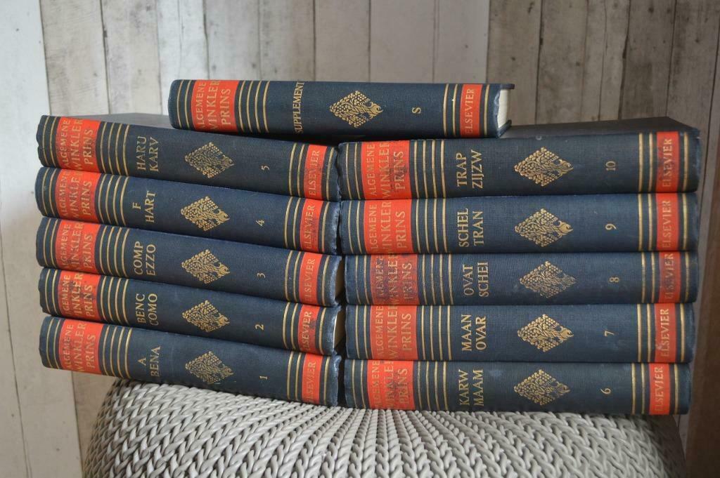 *Algemene winkler prins encyclopedie 1957 (11 stuks), Gelezen, Complete serie, Ophalen of Verzenden, Algemeen
