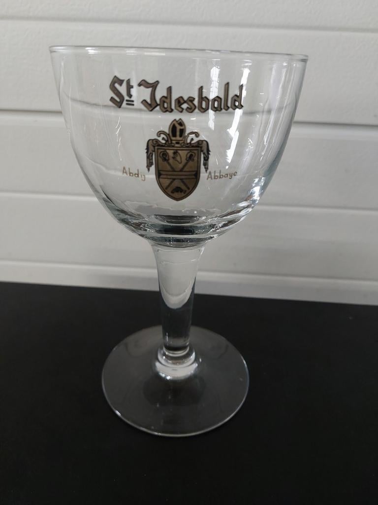 St idesbald bierglas, Verzamelen, Ophalen of Verzenden, Zo goed als nieuw, Bierglas