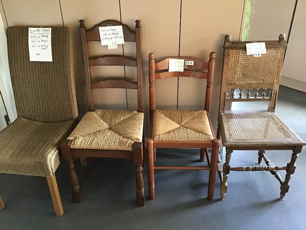 8 mooie stoelen aan spotprijzen, Huis en Inrichting, Stoelen, Ophalen, Zo goed als nieuw