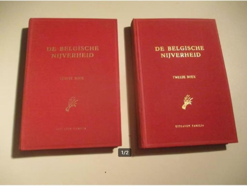 2 Antieke Prentenboeken - De Belgische Nijverheid - Familia, Boeken, Ophalen of Verzenden, Zo goed als nieuw, Prentenboek