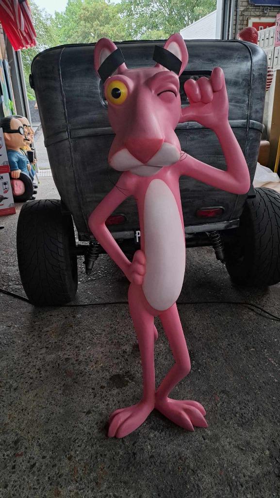 Pink panther beeld roze panter gameroom decoratie beelden, Ophalen, Zo goed als nieuw, Overige typen