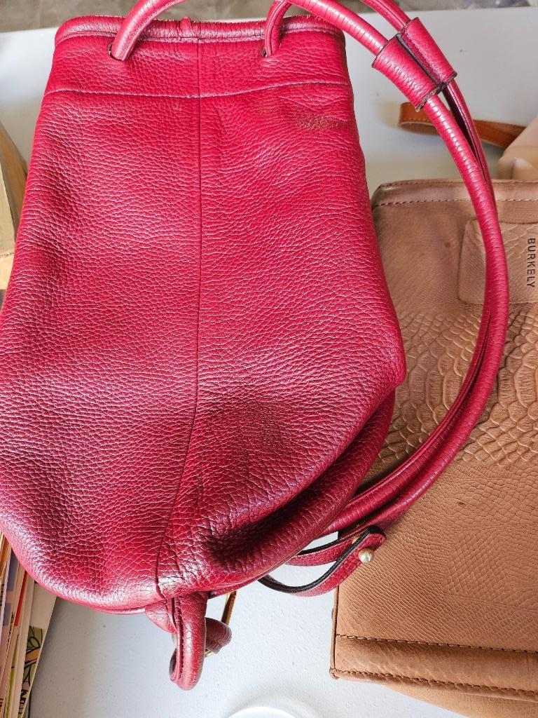 delvaux handtas, Enlèvement, Utilisé, Rouge, Sac à bandoulière