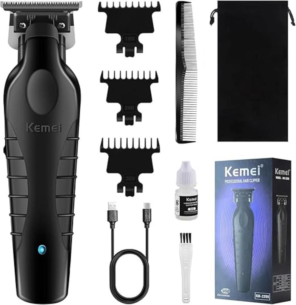 KEMEI Professionele draadloze tondeuse GRATIS LEVERING, Verzenden, Nieuw, Tondeuse