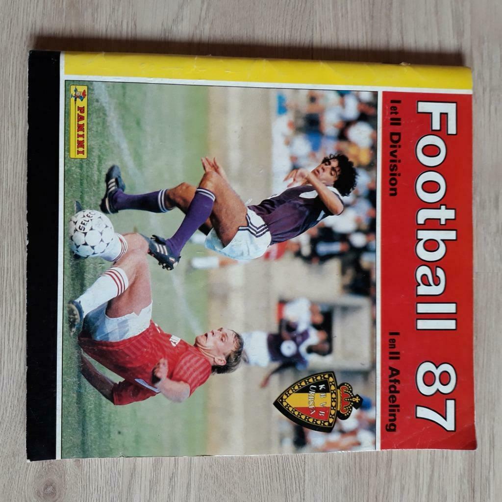 PANINI BELGIUM D1 SEIZOEN 86-87, Ophalen of Verzenden, Gebruikt, Poster, Plaatje of Sticker