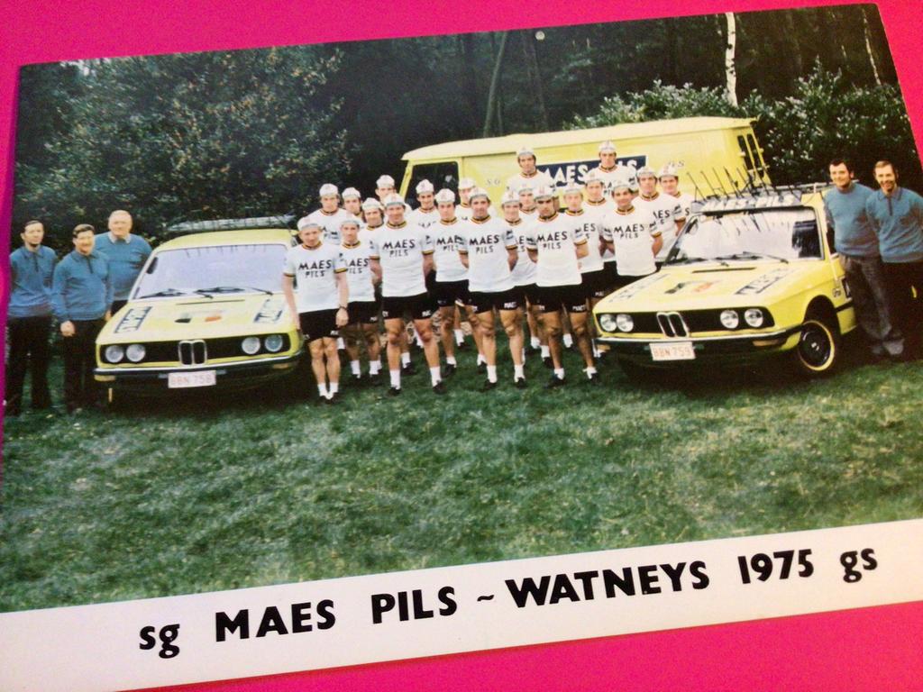 wielerkaart 1975 team maes pils watneys frans verbeeck, Ophalen of Verzenden, Zo goed als nieuw